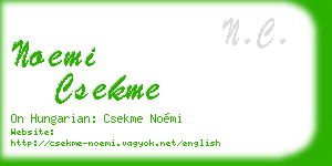 noemi csekme business card